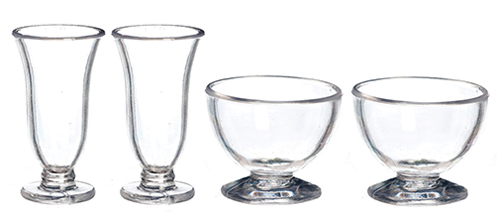 Vases and Large Bowls Set, 4 pc.
